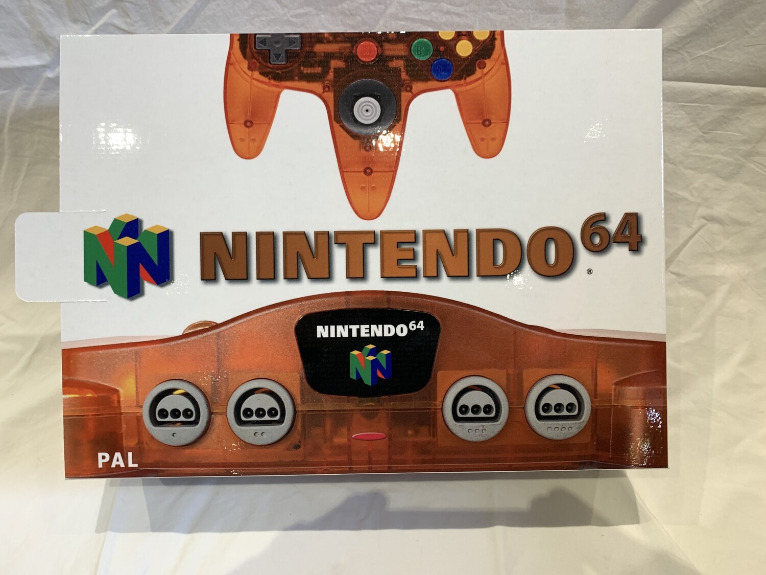 Nintendo 64 Funtastic Fire Orange Console Box