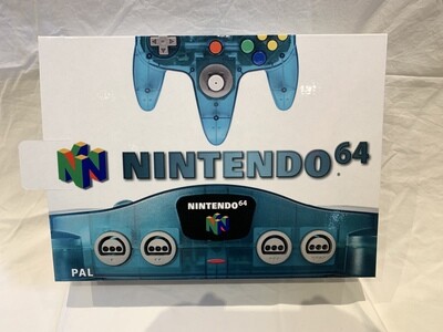 Nintendo 64 Funtastic Ice Blue Console Box