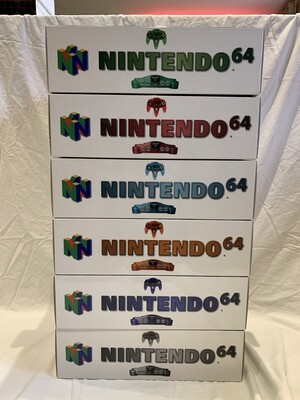 Nintendo 64 Funtastic Series *ALL SIX* Console Boxes!