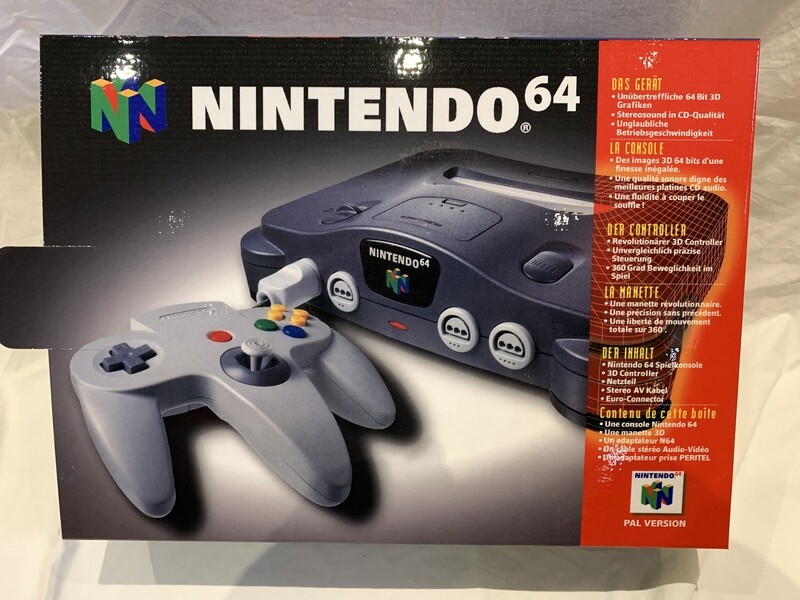 BOX - Nintendo 64 Standard Console Box PAL French/German EU NUS-S-HE-FRG