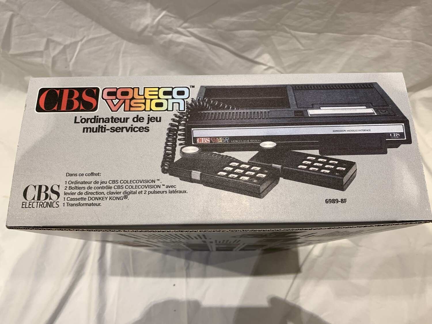 Lot Console Colecovision + Boîtier Alimentation - Pour Pièces (non Testés)