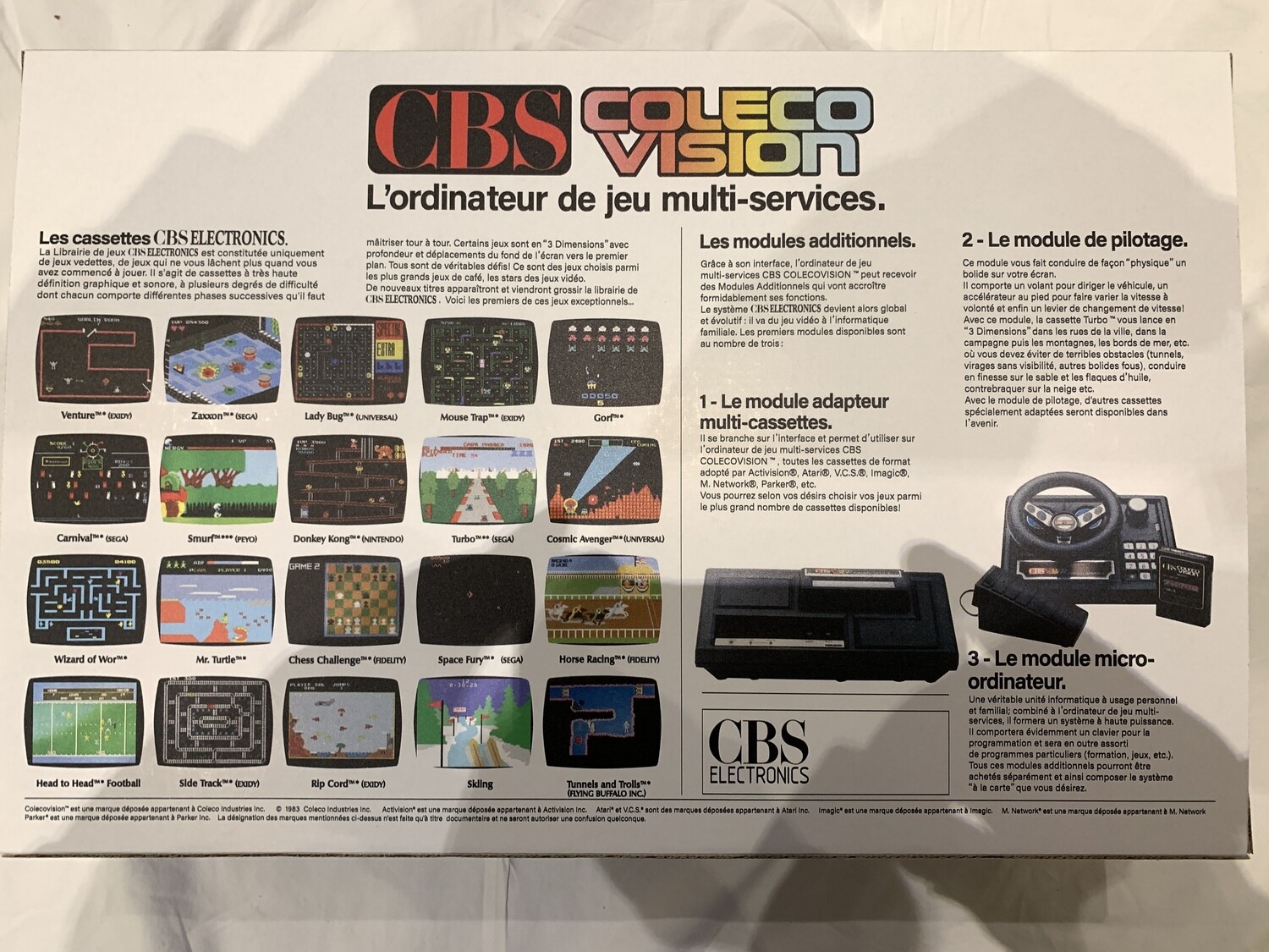 CBS Coleco Victory Colecovision Adam NIB New in box