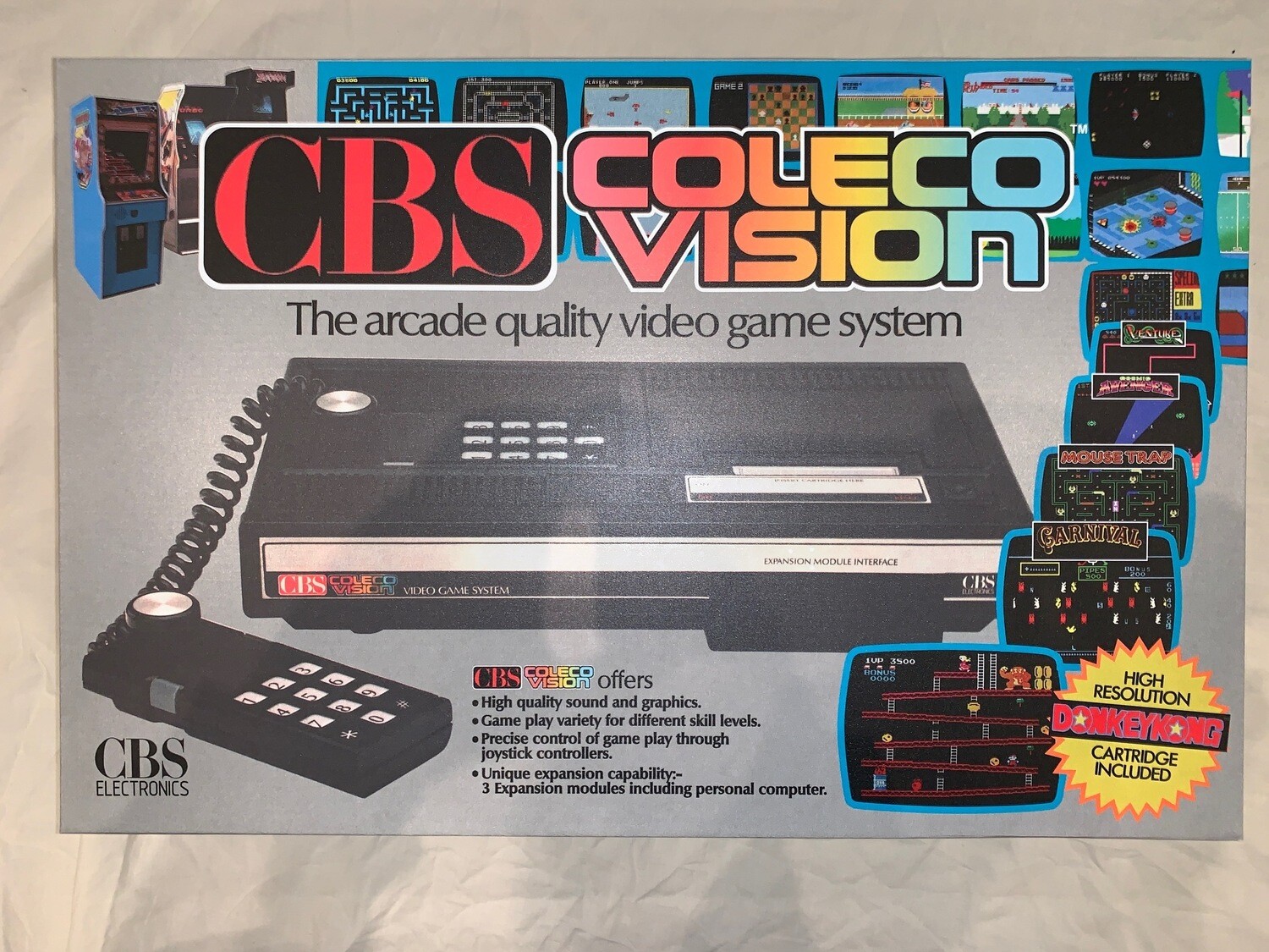 ColecoVision (CBS) Console Box UK ENGLISH