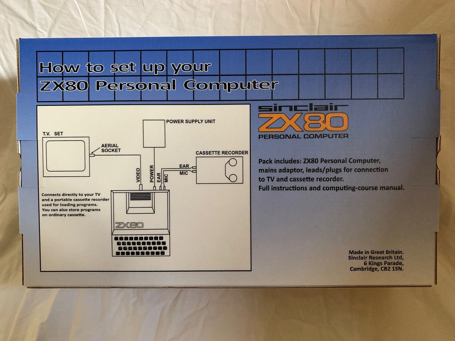 BOX - Sinclair ZX80 Computer Box