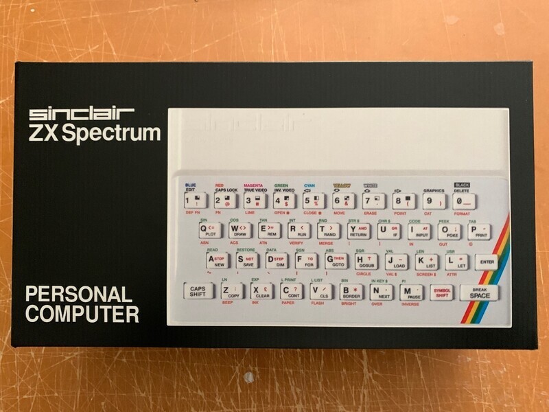 BOX - Sinclair Spectrum &quot;Rubber&quot; Box White