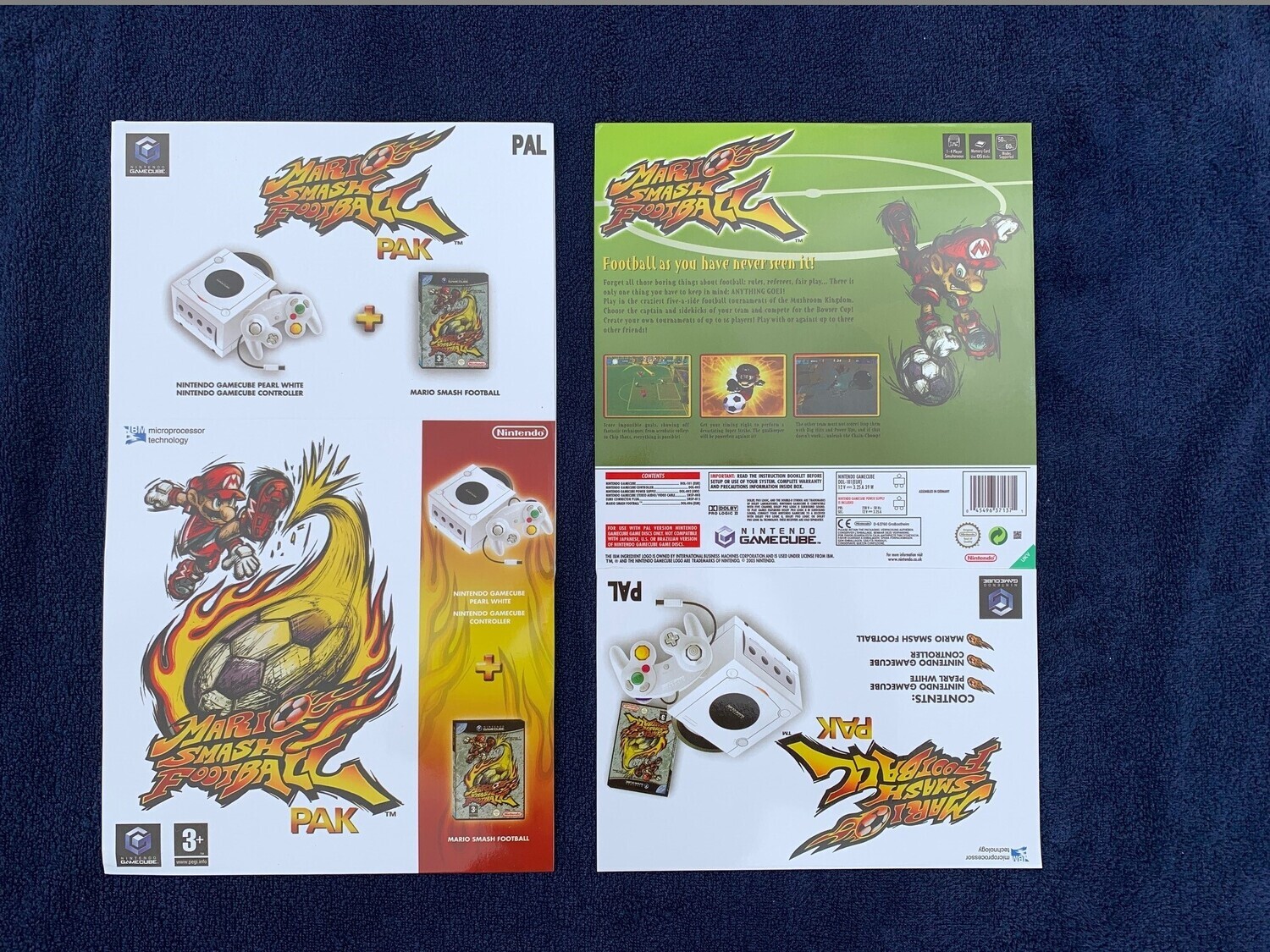 Nintendo Gamecube Sleeve Mario Super Smash Football Pak Box Slip Cover