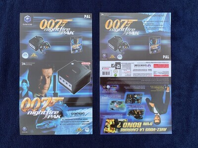 Nintendo Gamecube Sleeve - 007 Nightfire Pak Box FRENCH Slip Cover