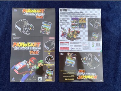 Nintendo Gamecube Sleeve Mario Kart Double Dash Pak (Black Console) Slip Cover