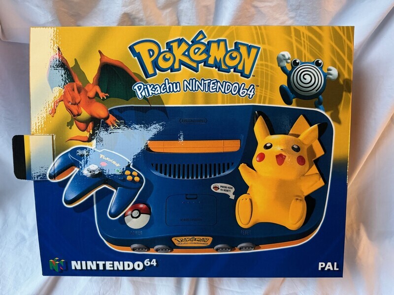 BOX - Nintendo 64 Pikachu Console Box PAL