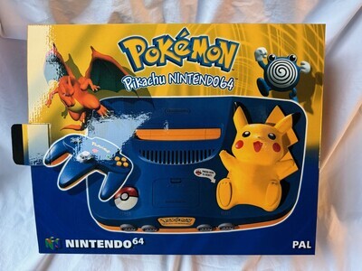 Nintendo 64 Pikachu Console Box PAL