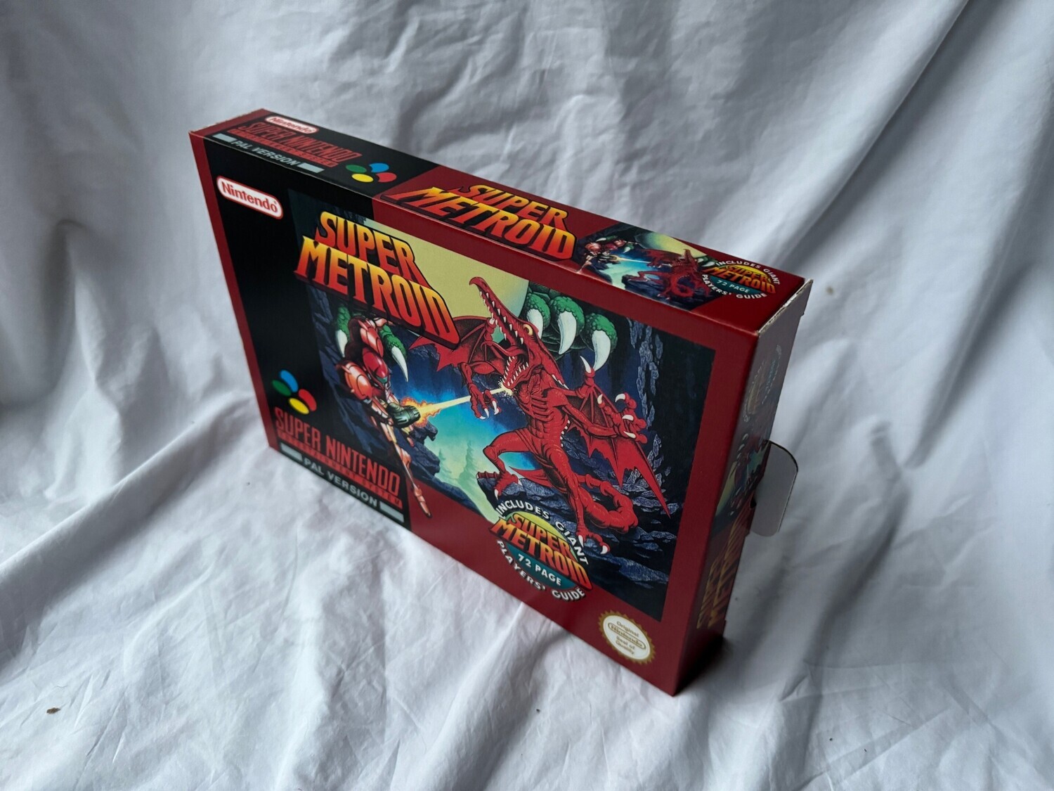 Metroid Nintendo Repro Boxes Super Metroid SNES Reproduction Box