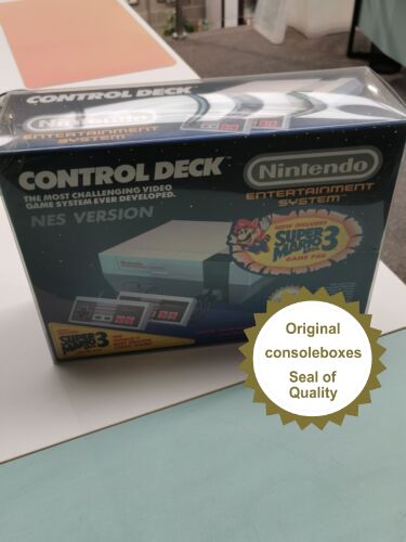 PET Plastic Box Protector / Display Case for NINTENDO NES Control Deck (with/without Sleeve)