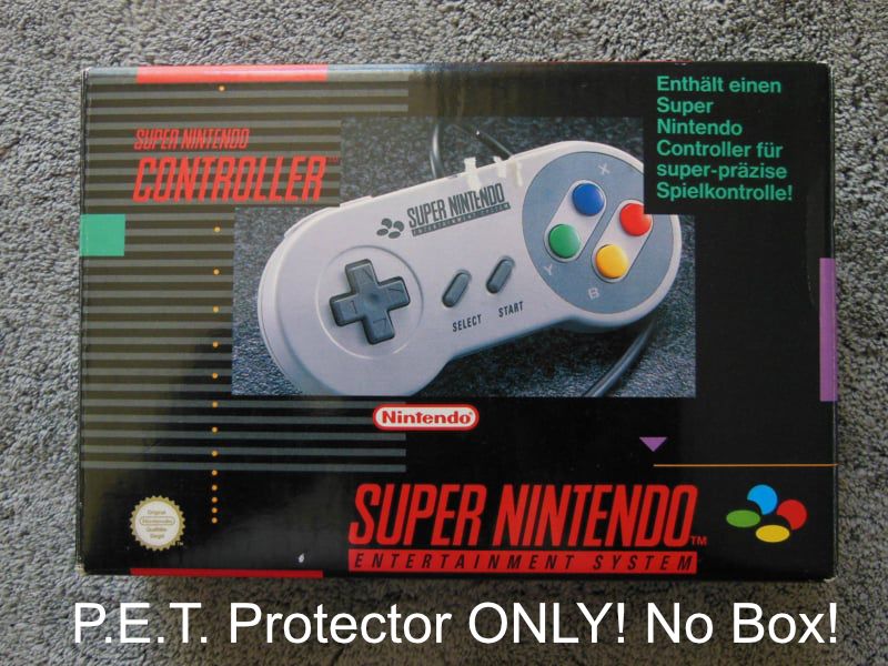 PET Plastic Box Protector / Display Case for NINTENDO SNES Controller