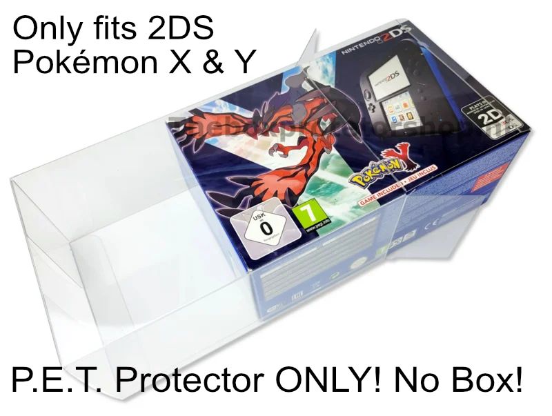 PET Plastic Box Protector / Display Case for NINTENDO 2DS Pokemon X &amp; Y Console Box