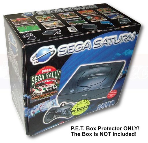 PET Plastic Box Protector / Display Case for SEGA SATURN  Narrow Console