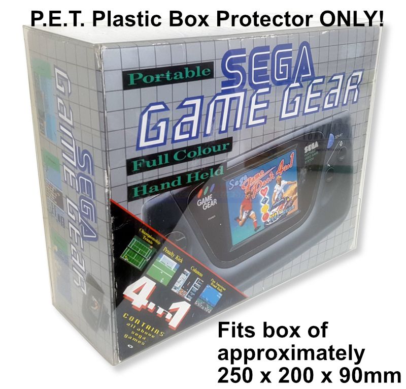 PET Plastic Box Protector / Display Case for SEGA Game Gear UK/EU