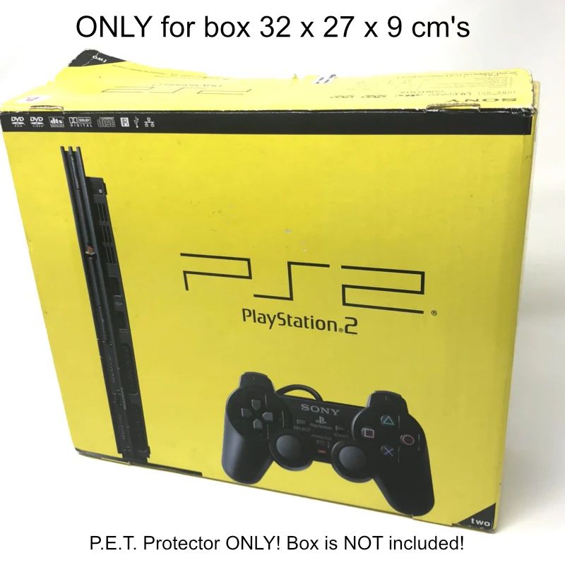 PET Plastic Box Protector / Display Case for SONY PS2 Slim Box 9