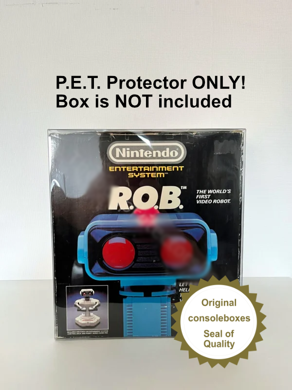 PET Plastic Box Protector / Display Case for NINTENDO NES / Famicom R.O.B.