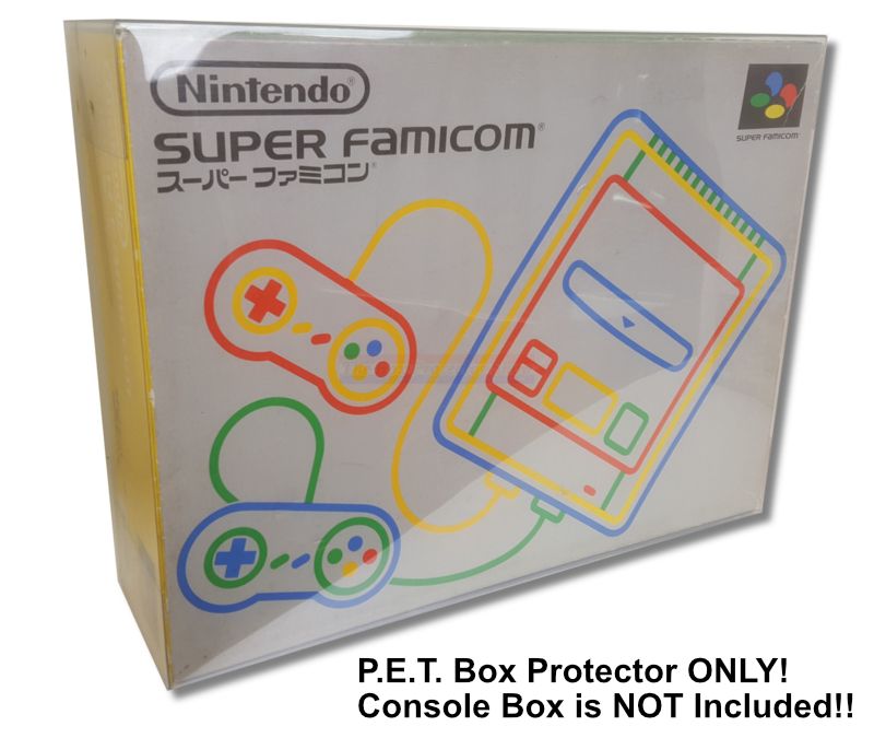 PET Plastic Box Protector / Display Case for NINTENDO Super Famicom