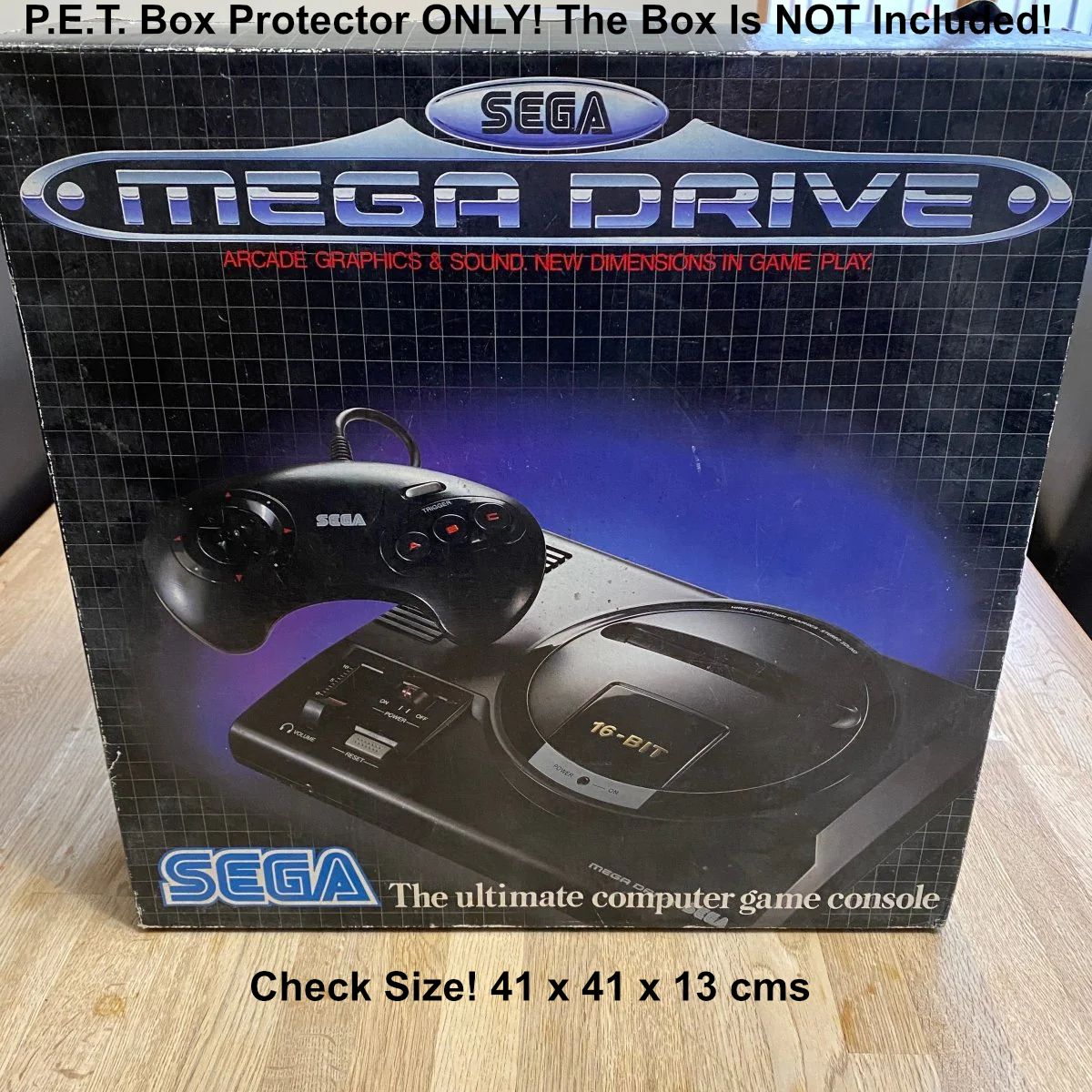 PET Plastic Box Protector / Display Case for SEGA Megadrive 1