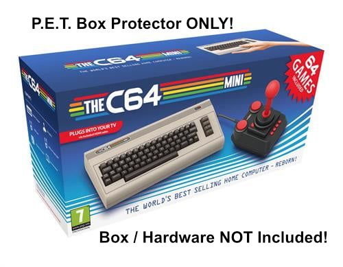 PET Plastic Box Protector / Display Case for COMMODORE 64 Mini