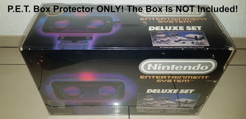 PET Plastic Box Protector / Display Case for NINTENDO NES Delux Set