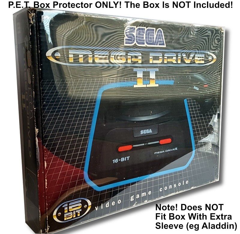PET Plastic Box Protector / Display Case for SEGA Megadrive II 2