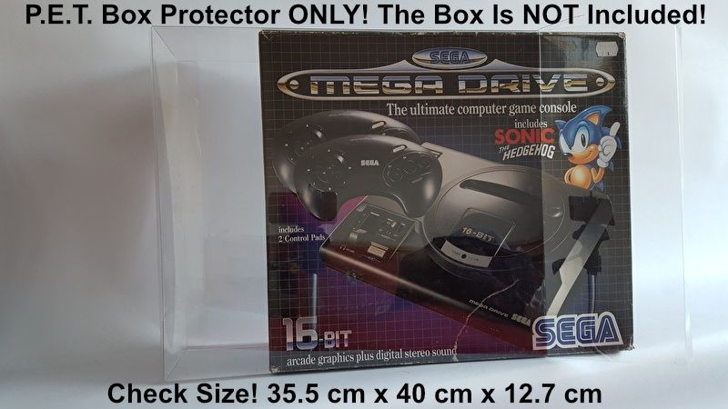 PET Plastic Box Protector / Display Case for SEGA Megadrive 1
