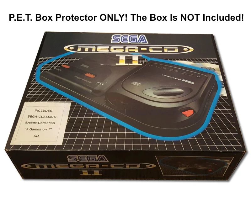 PET Plastic Box Protector / Display Case for SEGA Mega-CD 2