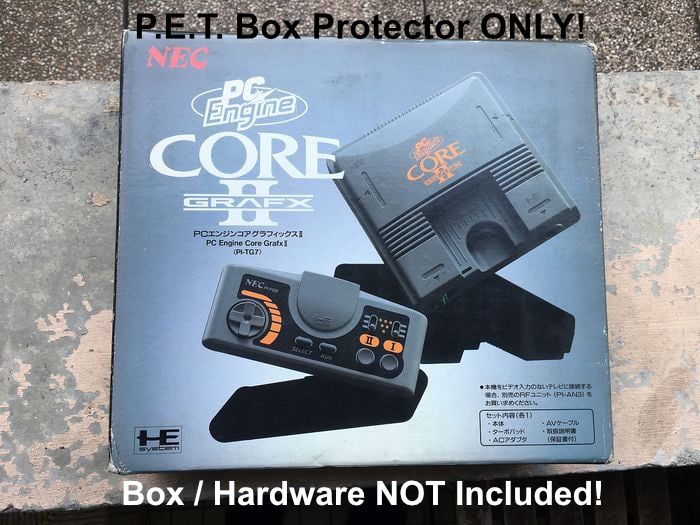 PET Plastic Box Protector / Display Case for NEC Core Grafx II