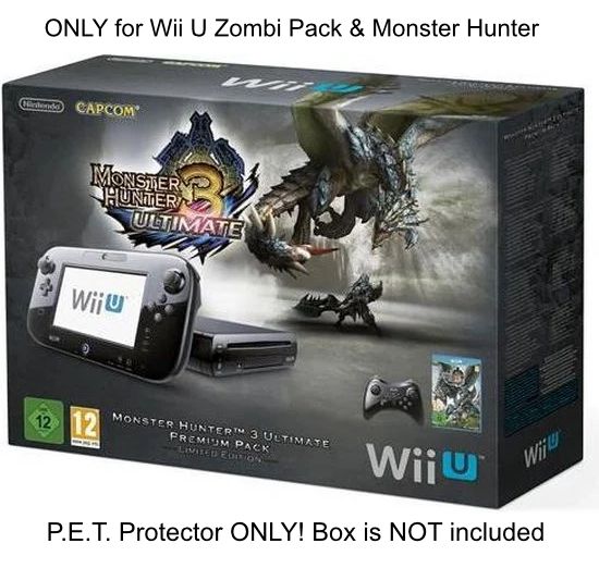 PET Plastic Box Protector Nintendo Wii U Zombi Pack / Monster Hunter 3