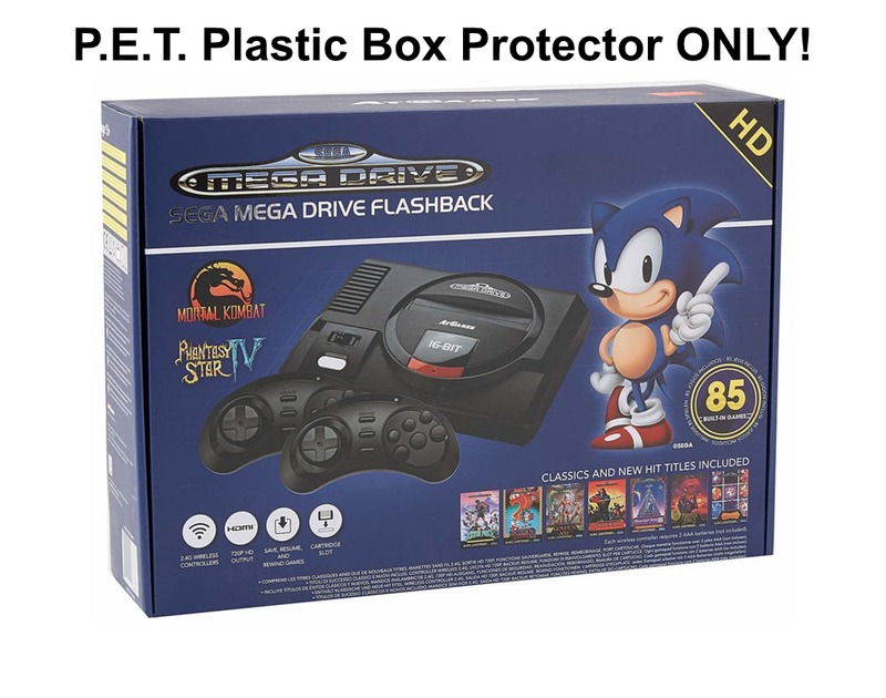 PET Plastic Box Protector / Display Case for Sega Megadrive Flashback