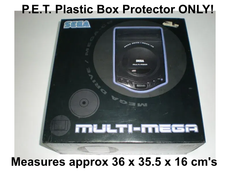 PET Plastic Box Protector / Display Case for Sega Multimega console