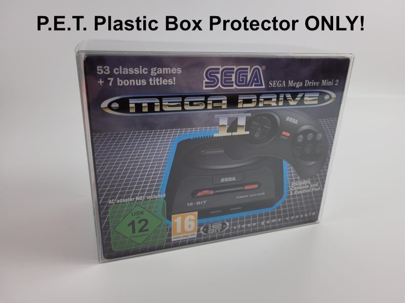 PET Plastic Box Protector / Display Case for Sega Megadrive 2 Mini