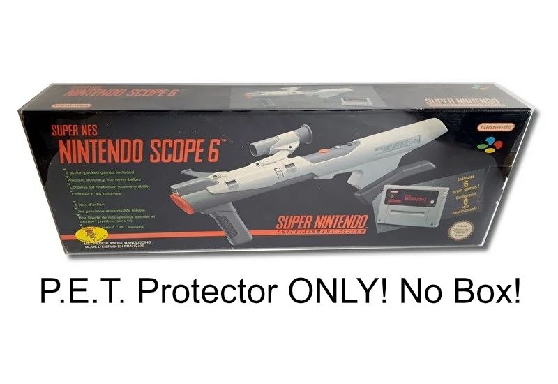 PET Plastic Box Protector / Display Case for NINTENDO SNES Scope Box