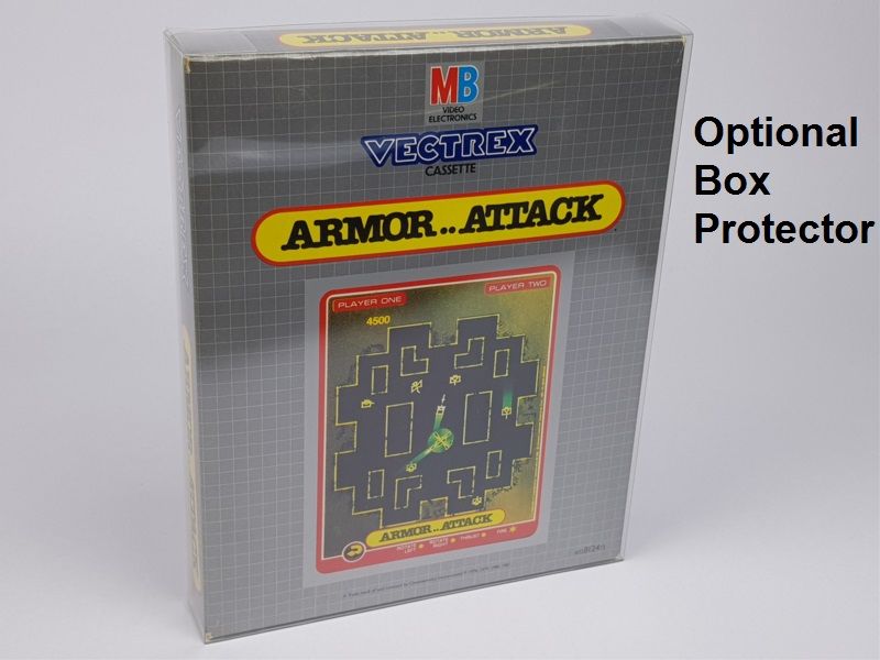 PET Plastic Box Protector / Display Case for Vectrex Game Boxes