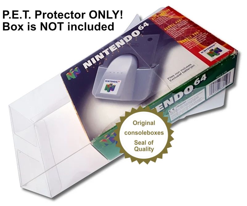 PET Plastic Box Protector / Display Case for NINTENDO 64 Rumble Pak