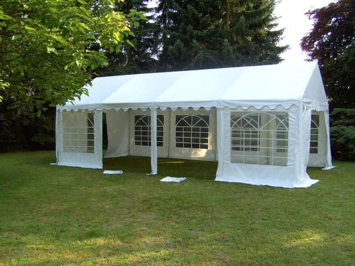 Zelt weiß mit Seitenteilen 5x10m Zelt 5x10m mieten