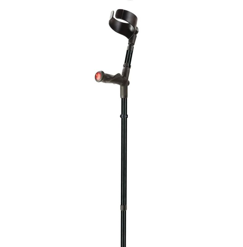 Flexyfoot comfort grip double adjustable crutch