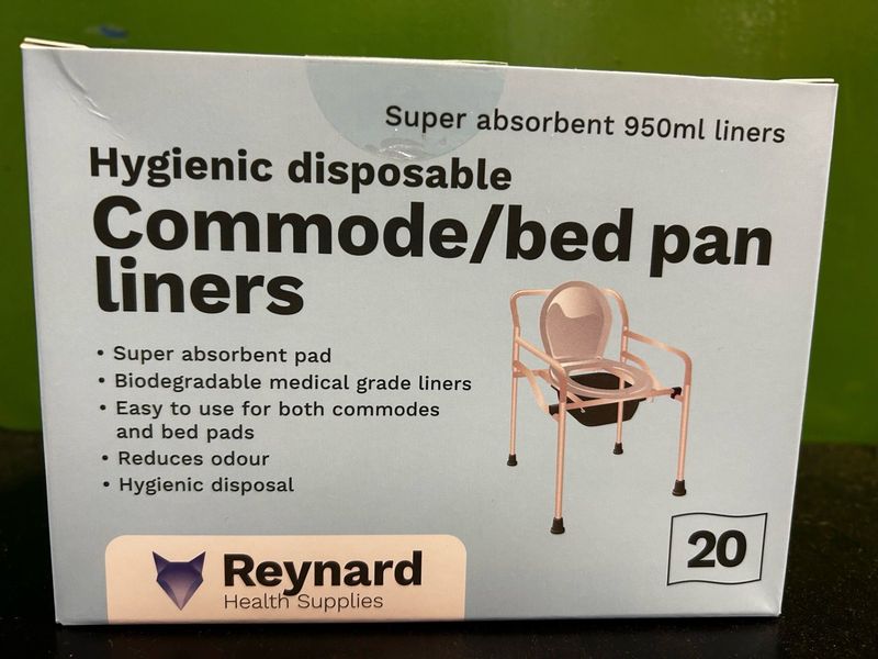 Commode/bed pan liners