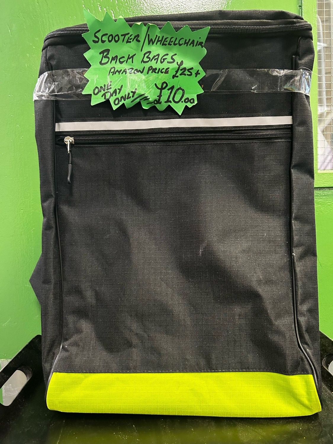 Scooter/wheelchair back packs