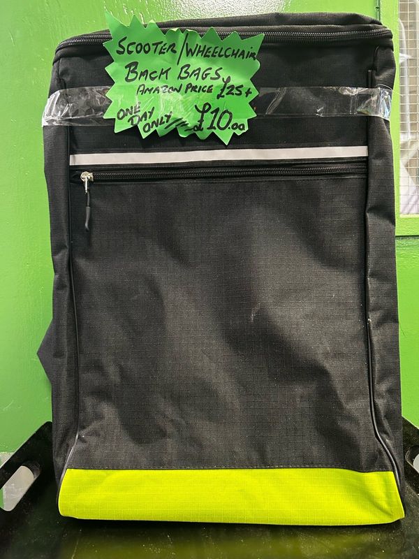 Scooter/wheelchair back packs