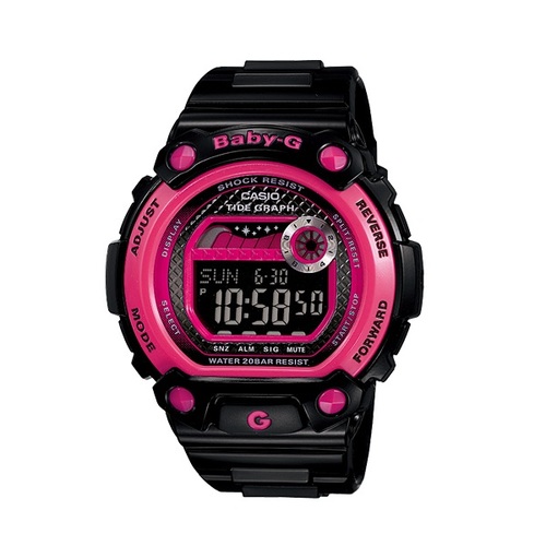 Casio Digital Baby-G BLX-100-1D Tide Graph, Crosscheck Face Reflects Light, Flash Alert Alarm, 200M WR