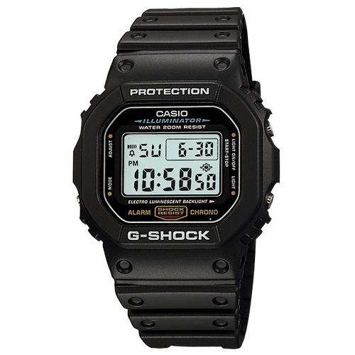 Casio Top Seller Digital G-Shock - DW-5600E-1V,  EL Backlight, Tough, Rugged, Fashionable, 200M WR