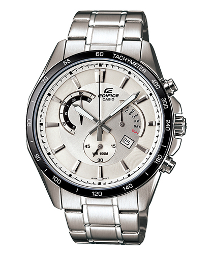 Casio Edifice Chronograph EFR-510D-7AV - Tachymeter, Retrograde, Date display, 100M WR