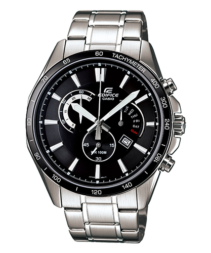 Casio Edifice Chronograph EFR-510D-1AV - Tachymeter, Retrograde, Date display, 100M WR