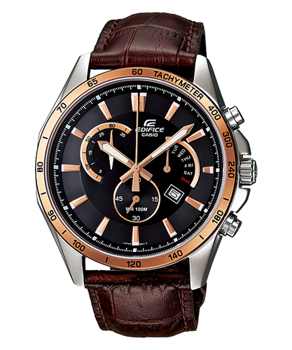 Casio Edifice Chronograph EFR-510L-7AV - Tachymeter, Retrograde, Date display, 100M WR
