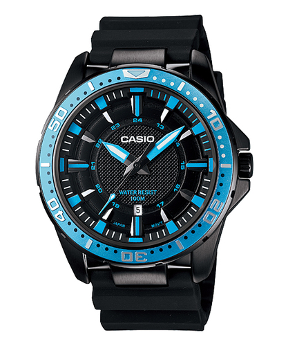 Casio Analog-Men&#39;s MTD-1072-2AV - Diver Look, Anti-reverse bezel, 100M WR