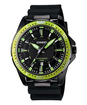 Casio Analog-Men&#39;s MTD-1072-3AV - Diver Look, Anti-reverse bezel, 100M WR