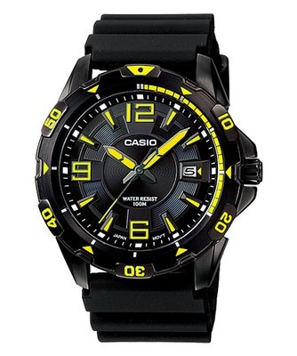 Casio Analog-Men&#39;s MTD-1065B-1A2V - Diver Look, Rotary Bezel, Luminous dial marker, 100M WR